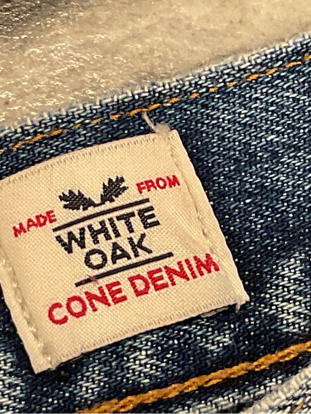 Levi's White Oak Cone Light Blue Distressed Straight Leg Jeans - Picture 2 of 13